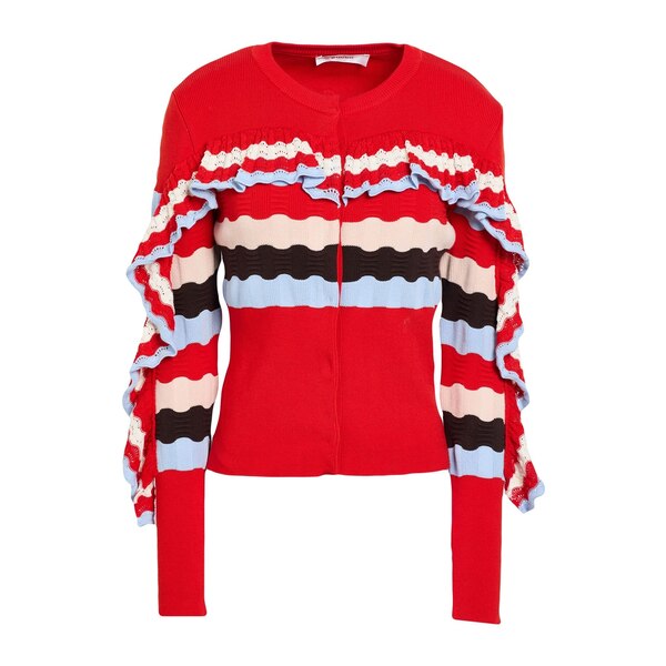 【貨物輸送無料】 ユッカ レディース ジレー アウター Cardigans Red