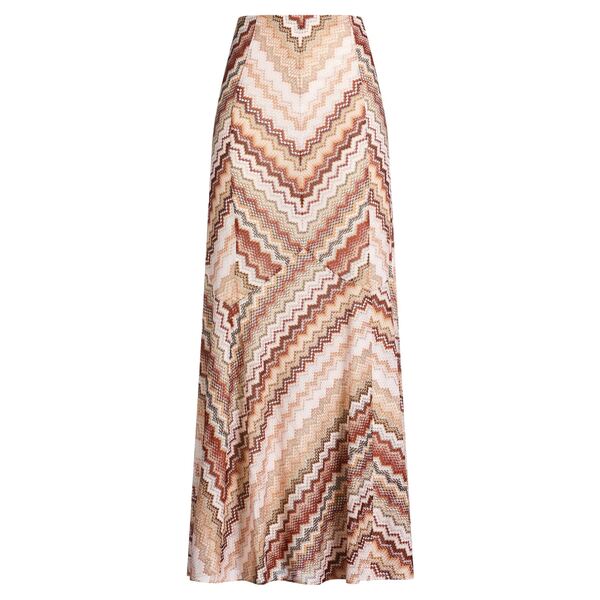 【送料無料】 ミッソーニ レディース スカート ボトムス Maxi skirts Orange｜asty