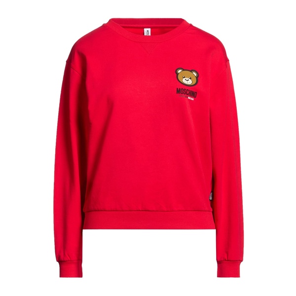 【貨物輸送無料】 モスキーノ レディース パーカー・スウェットシャツ アウター Sweatshirts Red