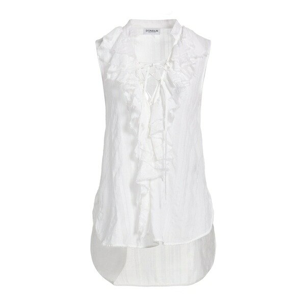 【送料無料】 ドンダップ レディース Tシャツ トップス Tops White|asty