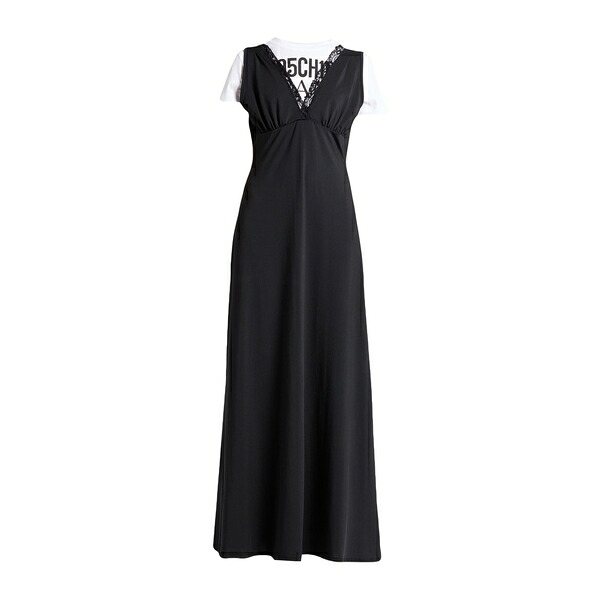 【送料無料】 モスキーノ レディース ワンピース トップス Maxi dresses Black｜asty