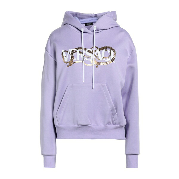 【貨物輸送無料】 ヴェルサーチ レディース パーカー・スウェットシャツ アウター Sweatshirts Purple