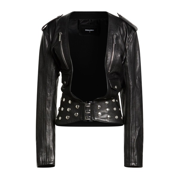 【貨物輸送無料】 ディースクエアード レディース 上衣＆上衣 アウター Jackets Black