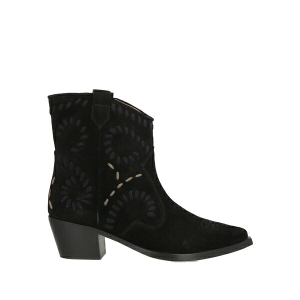 【貨物輸送無料】 コーラル青み レディース ブーツ シューズ Ankle boots Black