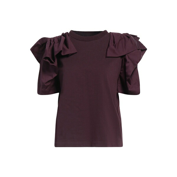 【送料無料】 マックイーン レディース Tシャツ トップス T-shirts Purple|asty