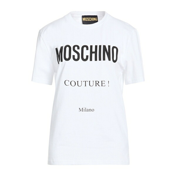 【貨物輸送無料】 モスキーノ レディース プルオーバー トップス T-shirts White