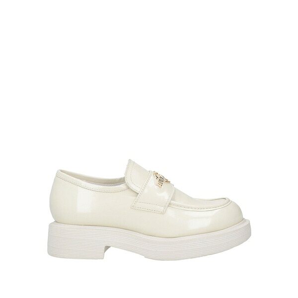 【貨物輸送無料】 モスキーノ レディース スリッポン・ローファー シューズ Loafers White