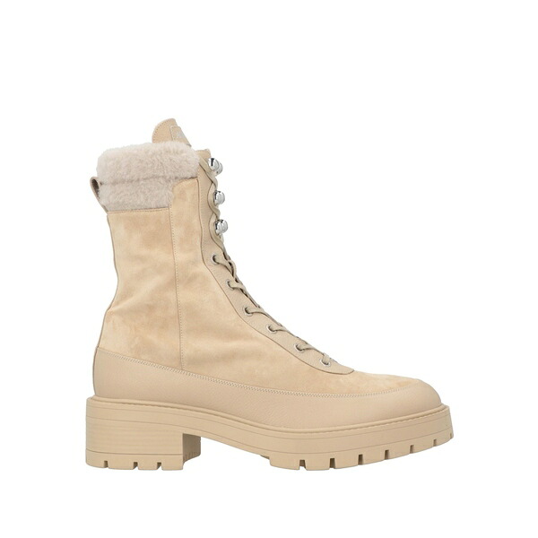 【貨物輸送無料】 アクアズーラ レディース ブーツ シューズ Ankle boots Beige