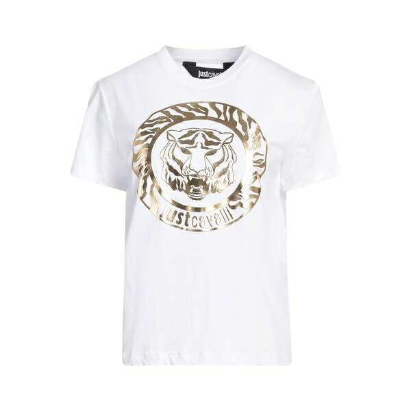 【送料無料】 ロベルトカヴァリ レディース Tシャツ トップス T-shirts White|asty