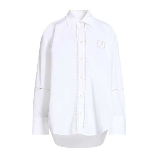 【送料無料】 エムエスジイエム レディース シャツ トップス Shirts White｜asty