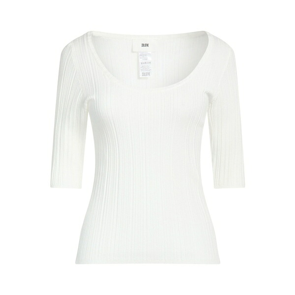 【送料無料】 ソロトレ レディース ニット\u0026セーター アウター Sweaters White