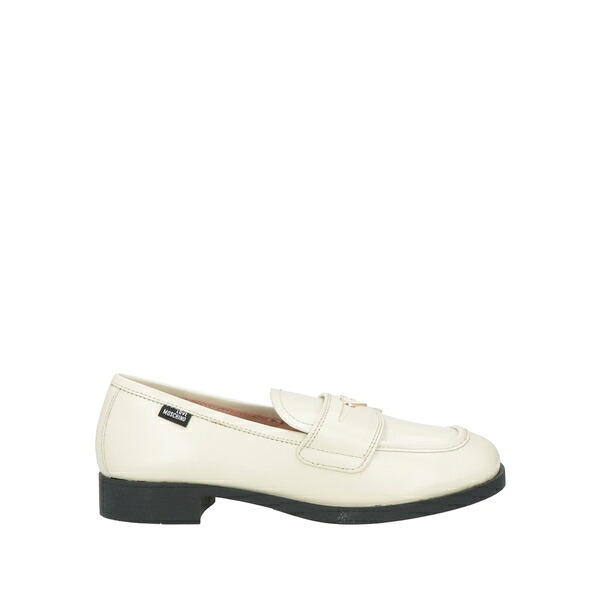 【貨物輸送無料】 モスキーノ レディース スリッポン・ローファー シューズ Loafers White