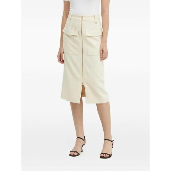ジョープ レディース スカート ボトムス Flap-pocket midi skirt Neutrals|asty