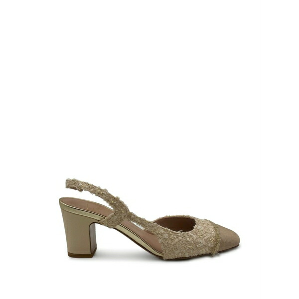 ロベルトフェスタ レディース パンプス シューズ Ficus fringed slingback pumps Neutrals｜asty
