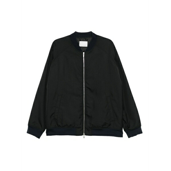 ナイン イン ザ モーニング メンズ ジャケット＆ブルゾン アウター Zip-up bomber jacket Black｜asty