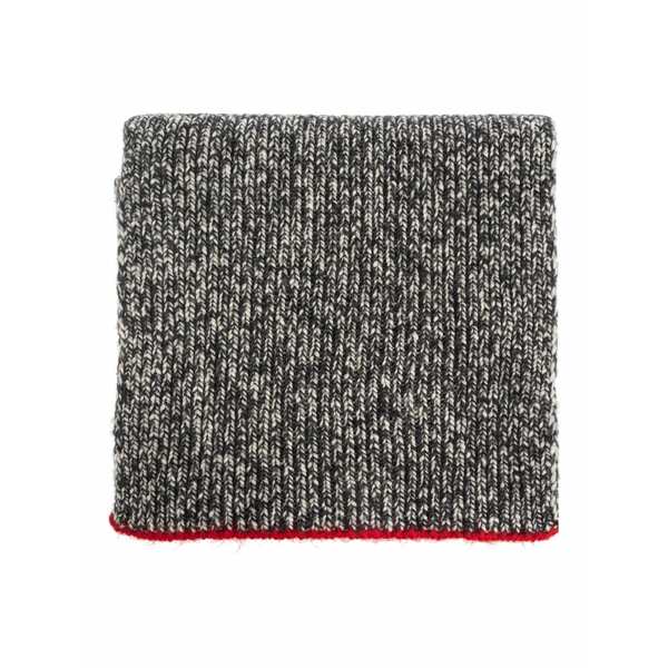 イザ呼びりん マラン レディース えり巻き・袈裟・えり巻き 付属物 Contrast-trim scarf Grey