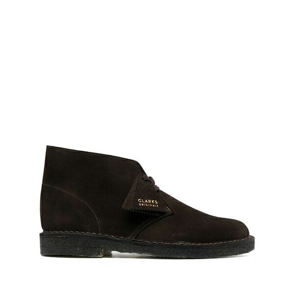 クラークス メンズ ブーツ シューズ Suede lace-up boots Brown