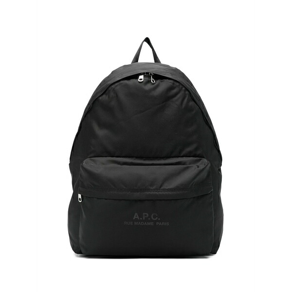 アーペーセー メンズ うしろ側容器に並べる・背嚢 御徒面子 Zip pocket backpack Black バックパック・リュック-バッグ・小物・ブランド雑貨-メンズバッグ
