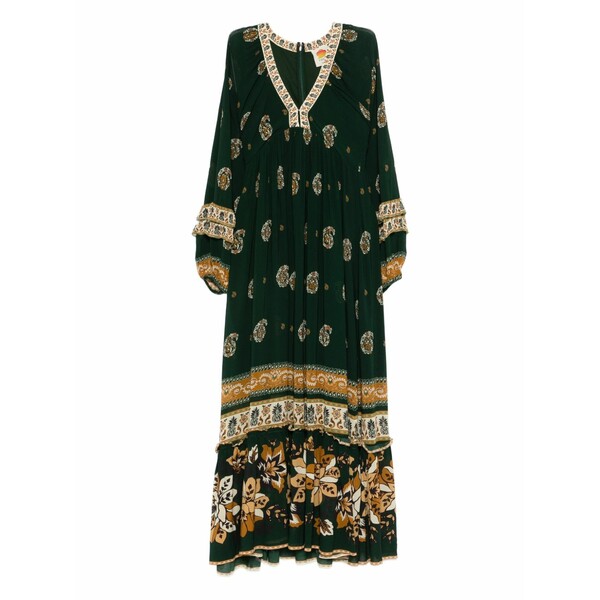 ファーム リオ レディース ワンピース トップス Ayla floral-print maxi dress Green|asty