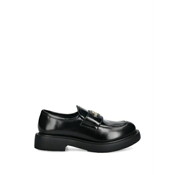 ラブ モスキーノ レディース スリッポン・ローファー シューズ Heart-detail loafers Black