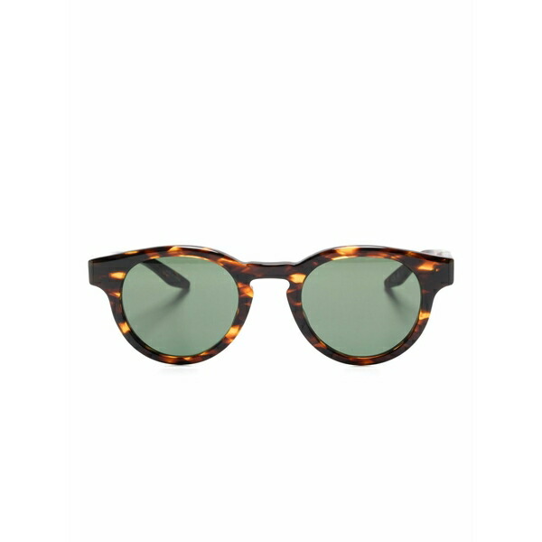 バートンペレイラ メンズ サングラス・アイウェア アクセサリー Oxford tortoiseshell round sunglasses Brown｜asty