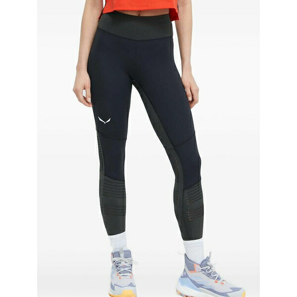 サレワ レディース カジュアルパンツ ボトムス Logo-print leggings Black｜asty