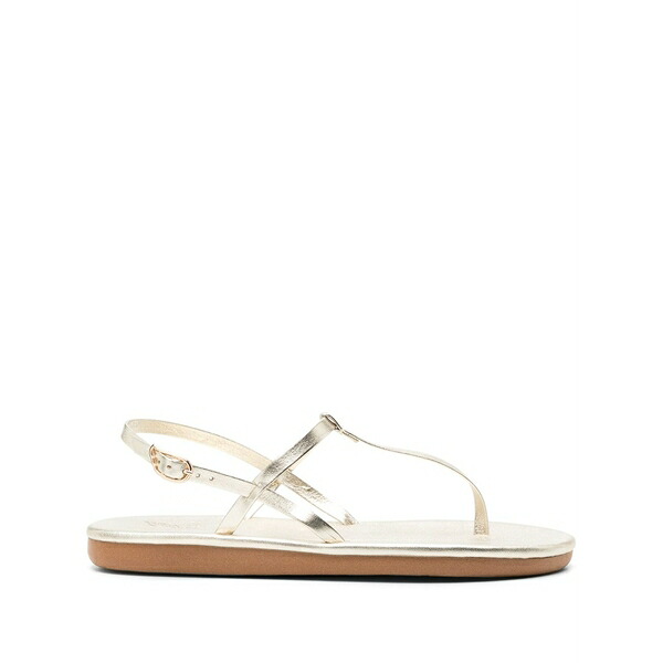 アンシエントグリークサンダル レディース サンダル シューズ Lito leather thong sandals Gold|asty
