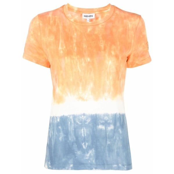 ケンゾー レディース プルオーバー トップス Tie-dye short-sleeve t-shirt Orange