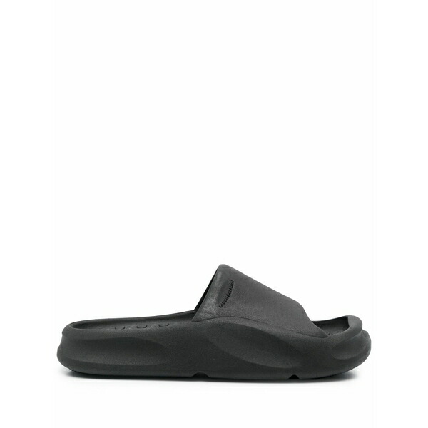 戸呂 プレストン メンズ サンダル シューズ Moulded open toe slides Black