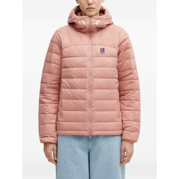 フェールラーベン レディース ジャケット&ブルゾン アウター Logo-detail padded jacket Pink|asty