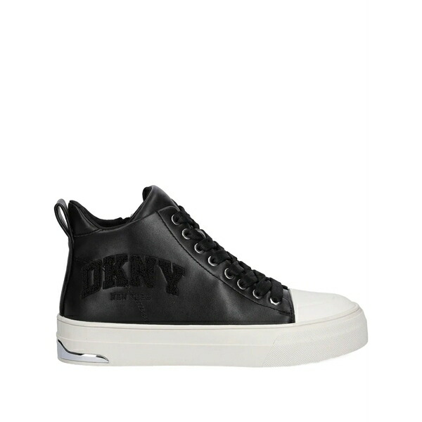 ダナ キャラン ニューヨーク レディース スニーカー シューズ 35mm logo-lettering high-top sneakers Black｜asty