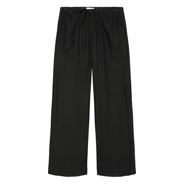 マルコポーロ レディース 心地好いズボン下 ボトムス Elasticated-waist trousers Black