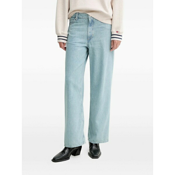 マルコポーロ レディース ジーンズズボン下 ボトムス Button-up trousers Blue