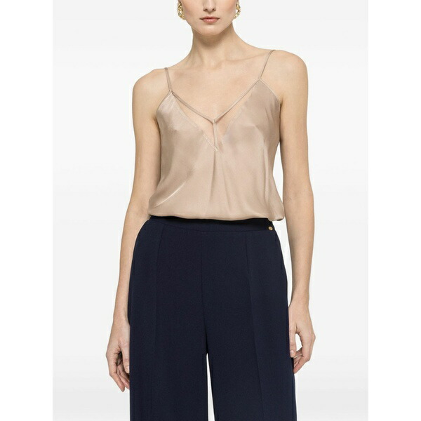 ニッサ レディース プルオーバー トップス Tulle-insert top Neutrals