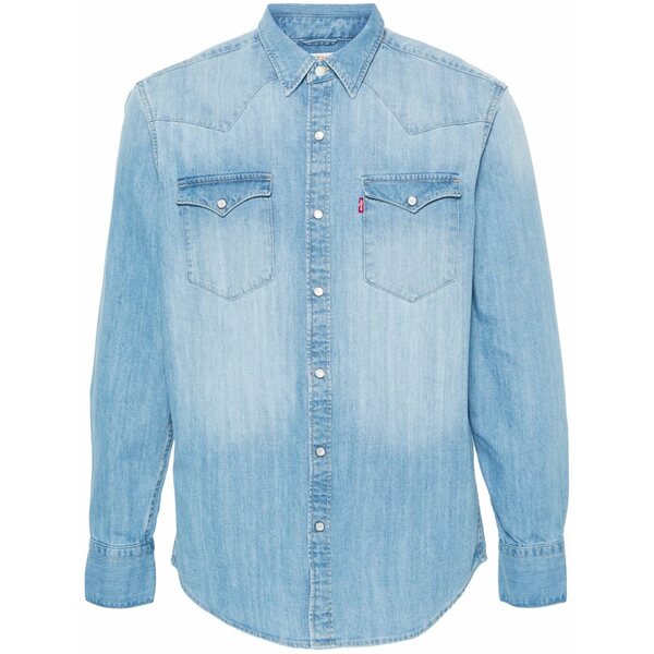 リーバイス メンズ シャツ トップス Barstow denim shirt Blue