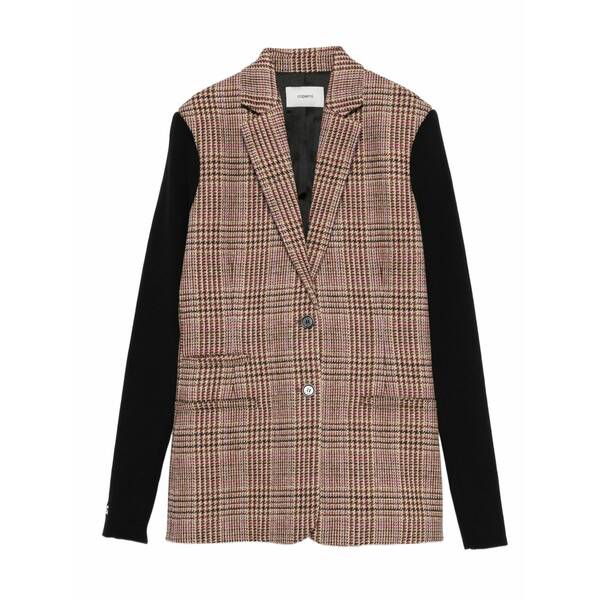 コペルニ レディース 上衣＆上衣 アウター Check-panel jacket Brown