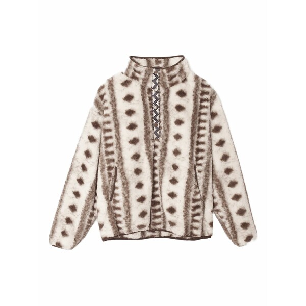 キセレナ レディース ニット&セーター アウター Geometric-pattern sweatshirt Neutrals|asty