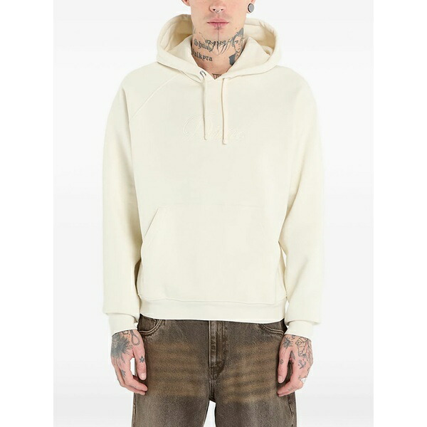 ダイム メンズ パーカー・スウェットシャツ アウター Cursive logo hoodie Neutrals|asty