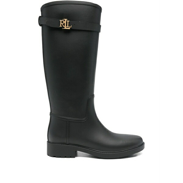 ラルフローレン レディース ブーツ シューズ 35粍 portiah buckle weather boots Black