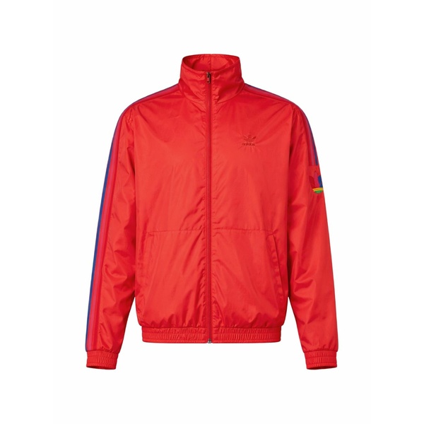アディダス メンズ ジャケット＆ブルゾン アウター  3d trefoil 3-stripes jacket Red
