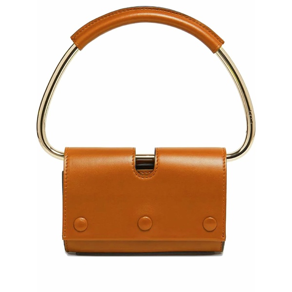 ステート レディース ショルダーバッグ バッグ Mini neo top-handle leather shoulder bag Brown｜asty