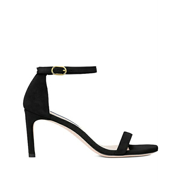 スチュアート ワイツマン レディース サンダル シューズ 80mm nunakedstraight heeled sandals Black｜asty 49,680円