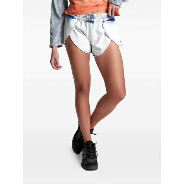 一 ティースプーン レディース ジーンズズボン下 ボトムス Brando runner cotton shorts White