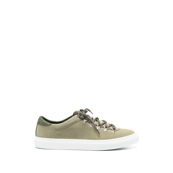 ディエム メンズ スニーカー シューズ Marostica suede lace-up sneakers Green 靴-スニーカー
