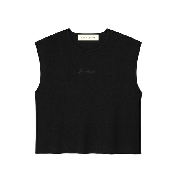 エフオージーエッセンシャルズ レディース ニット\u0026セーター アウター  rib-knit top Black
