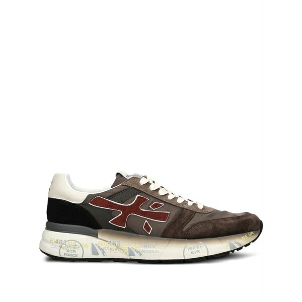 プレミアータ メンズ スニーカー シューズ Mick 7714 lace-up sneakers Brown