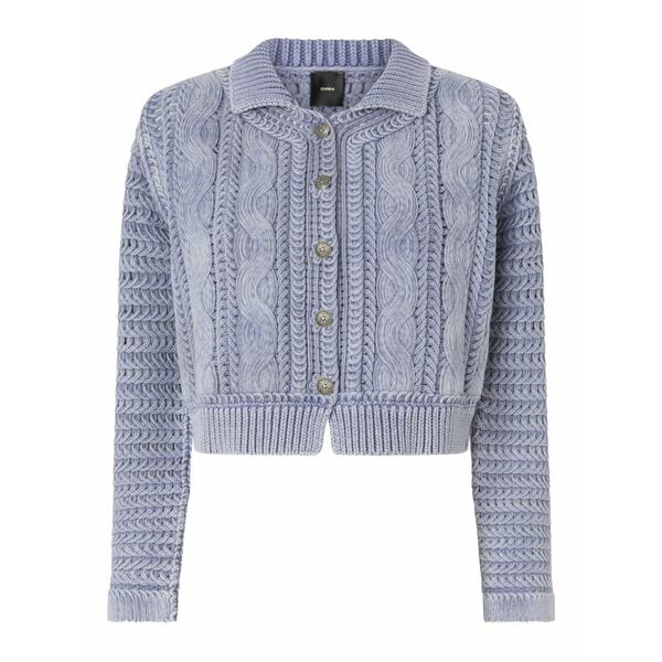 ピンコ レディース ジレー アウター Cable-knit button cardigan Blue