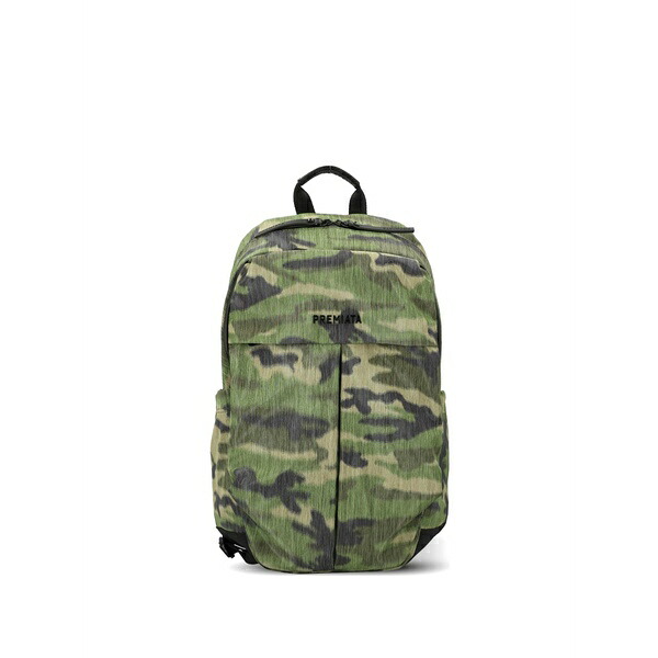 プレミアータ メンズ うしろ側容器に並べる・背嚢 御徒面子 Wonder camouflage backpack Green
