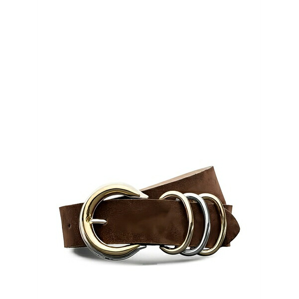 ラジャンス レディース 三尺帯 付属物 Tobar ring leather belt Brown
