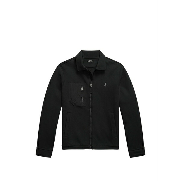 ラルフローレン メンズ パーカー・スウェットシャツ アウター Zip-pocket sweatshirt Black メンズファッション-トップス